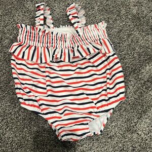 Striped swimsuit